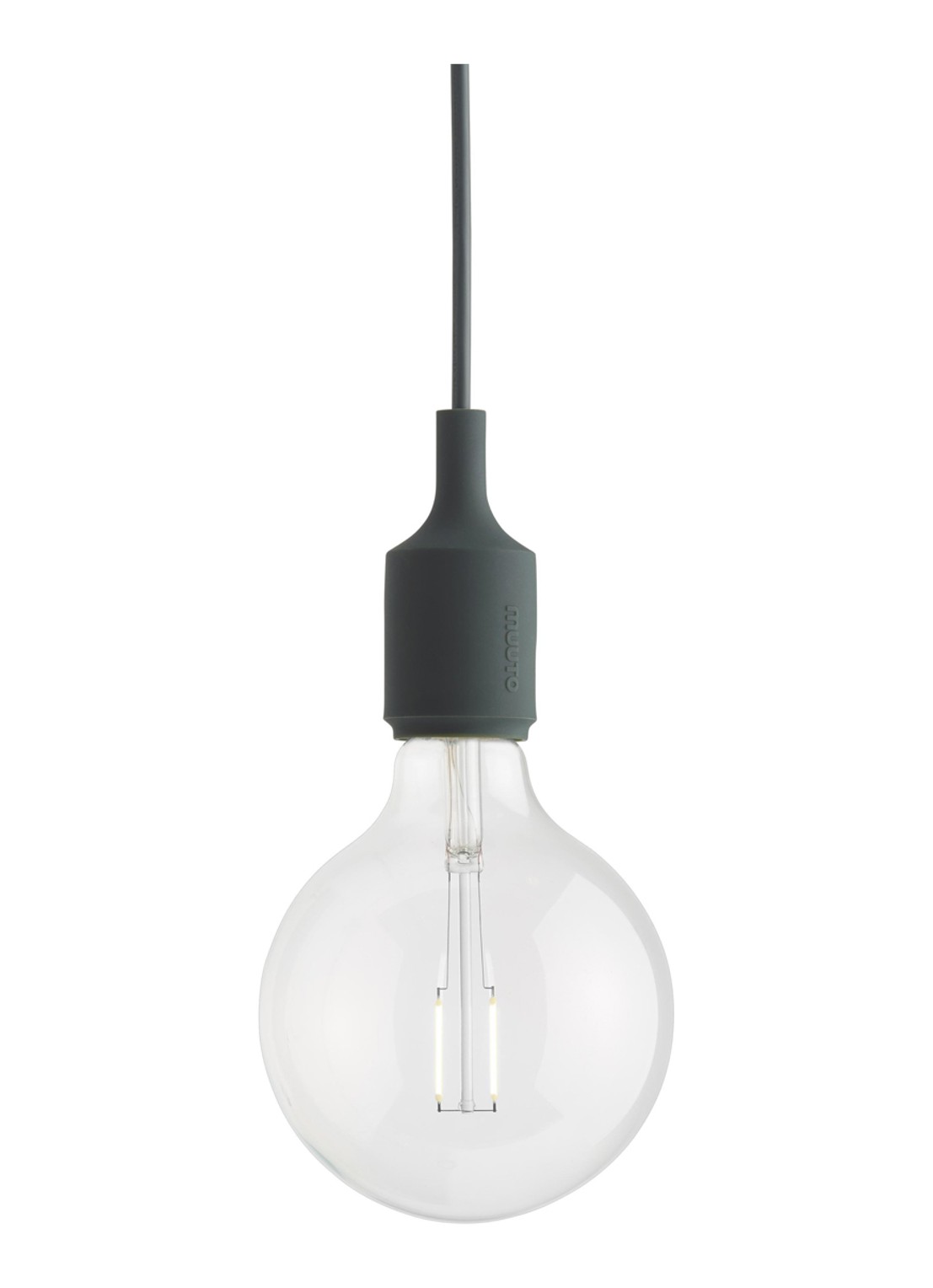 Muuto E27 hanglamp LED 23 cm - voorkant groen