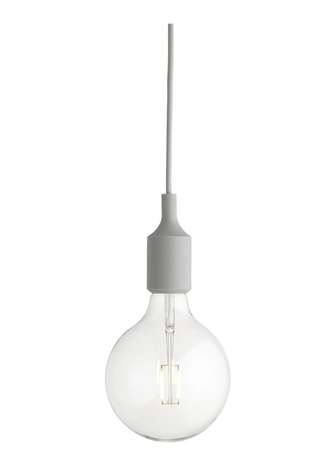Muuto E27 hanglamp LED - voorkant grijs