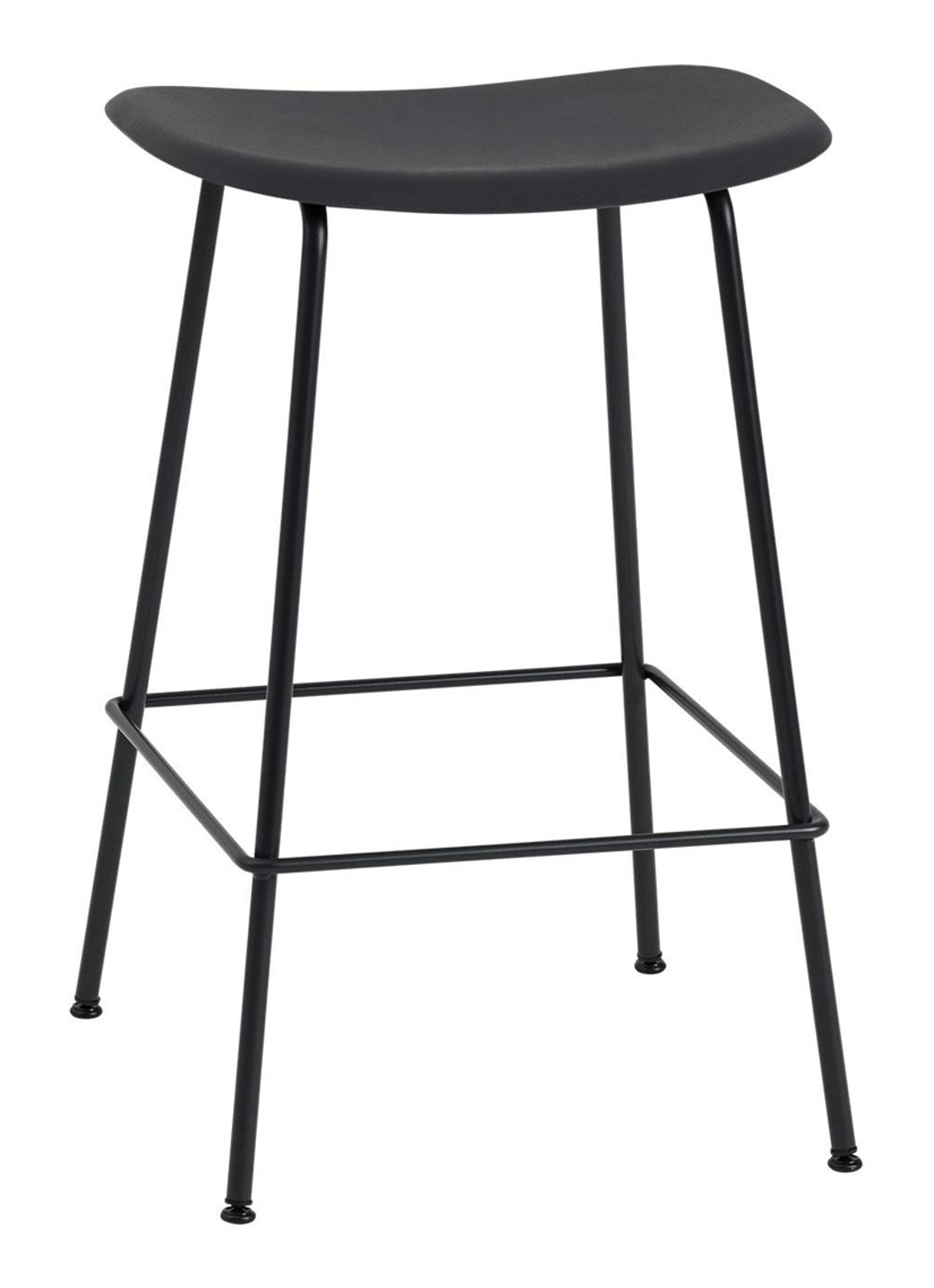Muuto Fiber Counter kruk 66 cm - achterkant 3 zwart