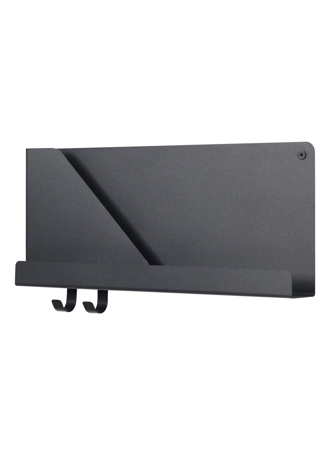 Muuto Folded wandplank small  - voorkant zwart
