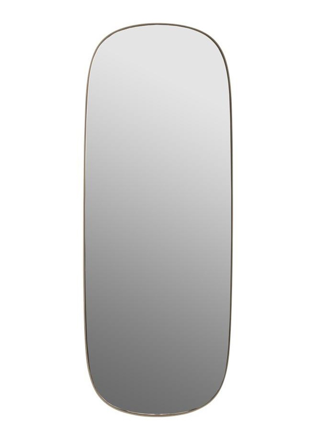Muuto Framed wandspiegel 111,8 x 44,5 cm - voorkant lichtbruin