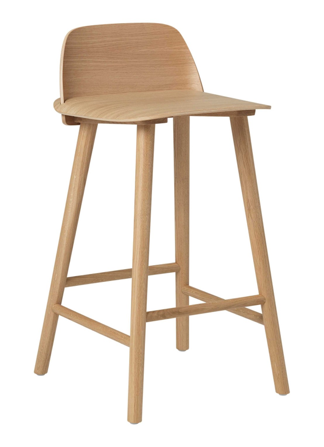 Muuto Nerd barkruk  - voorkant naturel