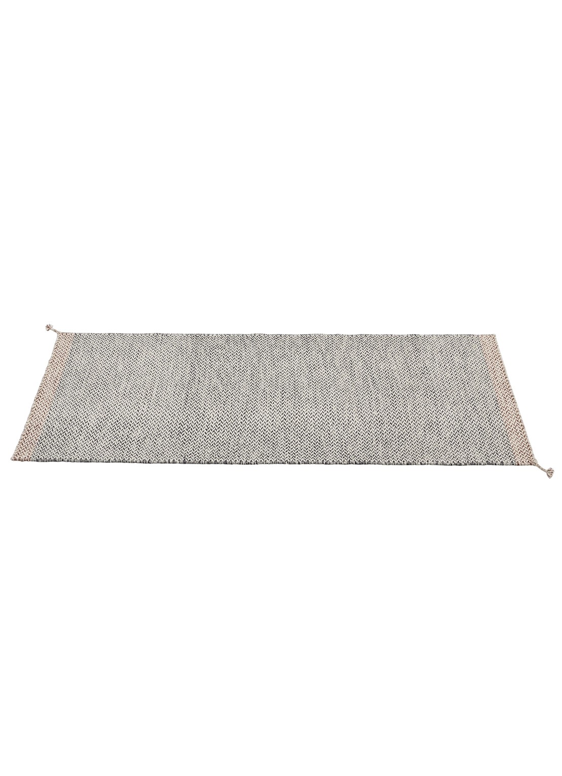 Muuto Ply vloerkleed 200 x 80 cm   - achterkant 4 lichtgrijs