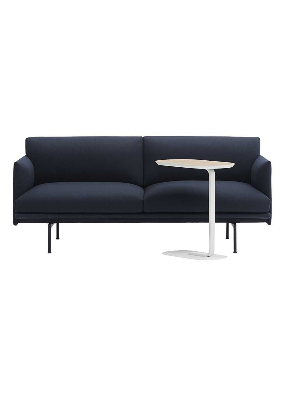 Muuto Relate bijzettafel 60,5 cm - detail 2 zwart