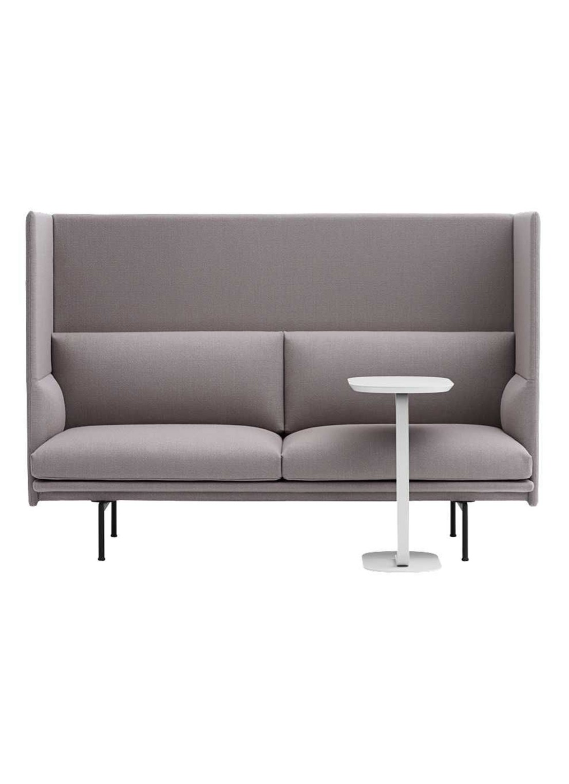 Muuto Relate bijzettafel 60,5 cm - detail 3 zwart