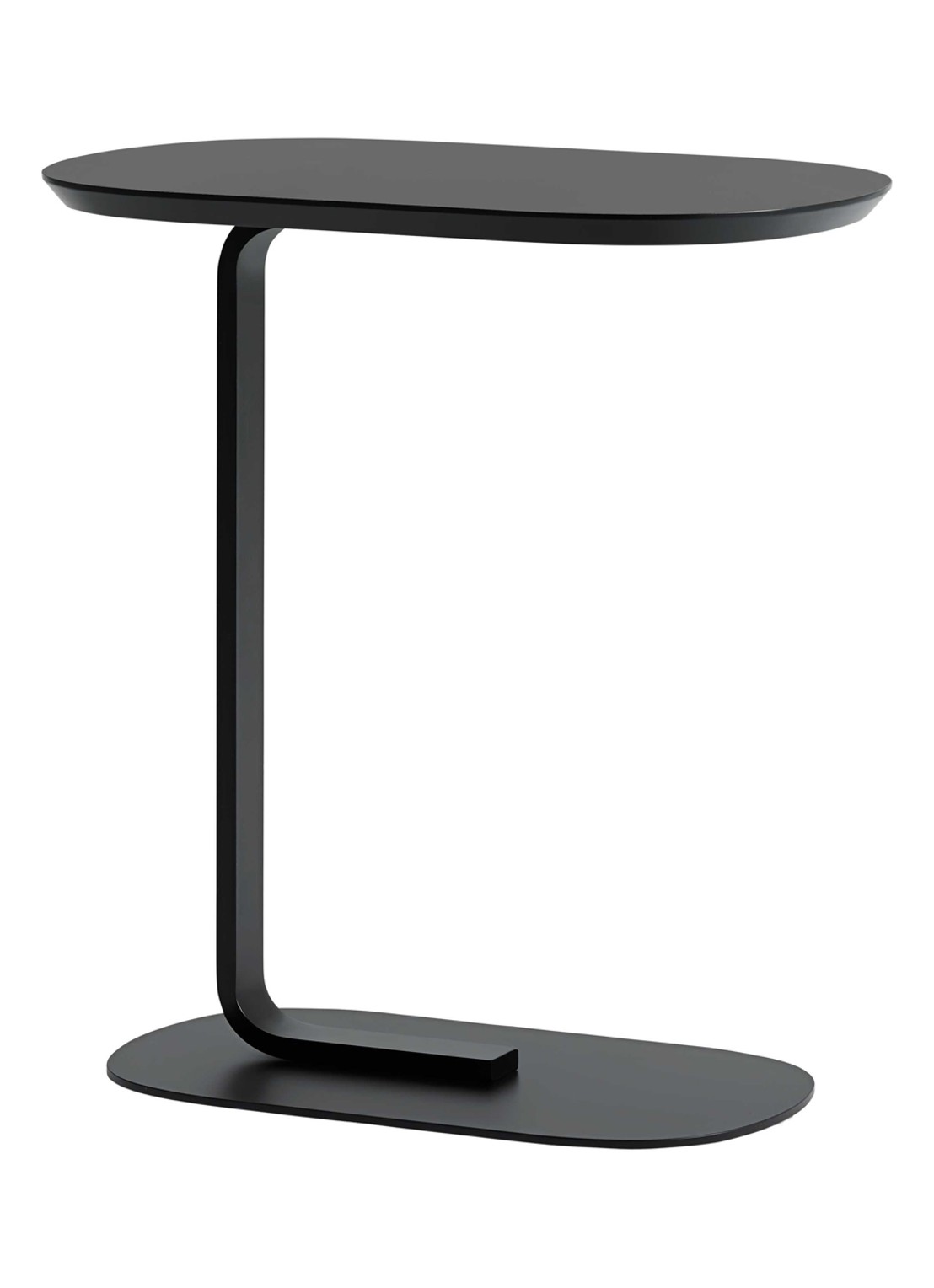 Muuto Relate bijzettafel 60,5 cm - voorkant 5 zwart