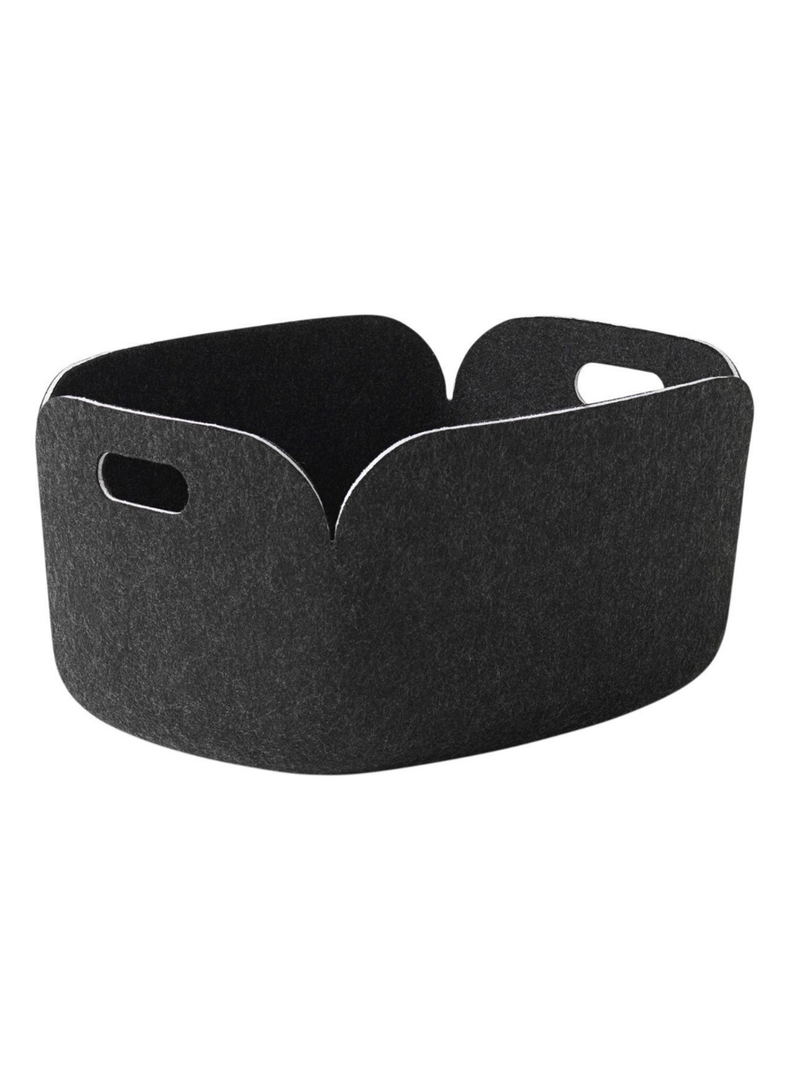 Muuto Restore opbergmand 48 x 35 cm - voorkant zwart
