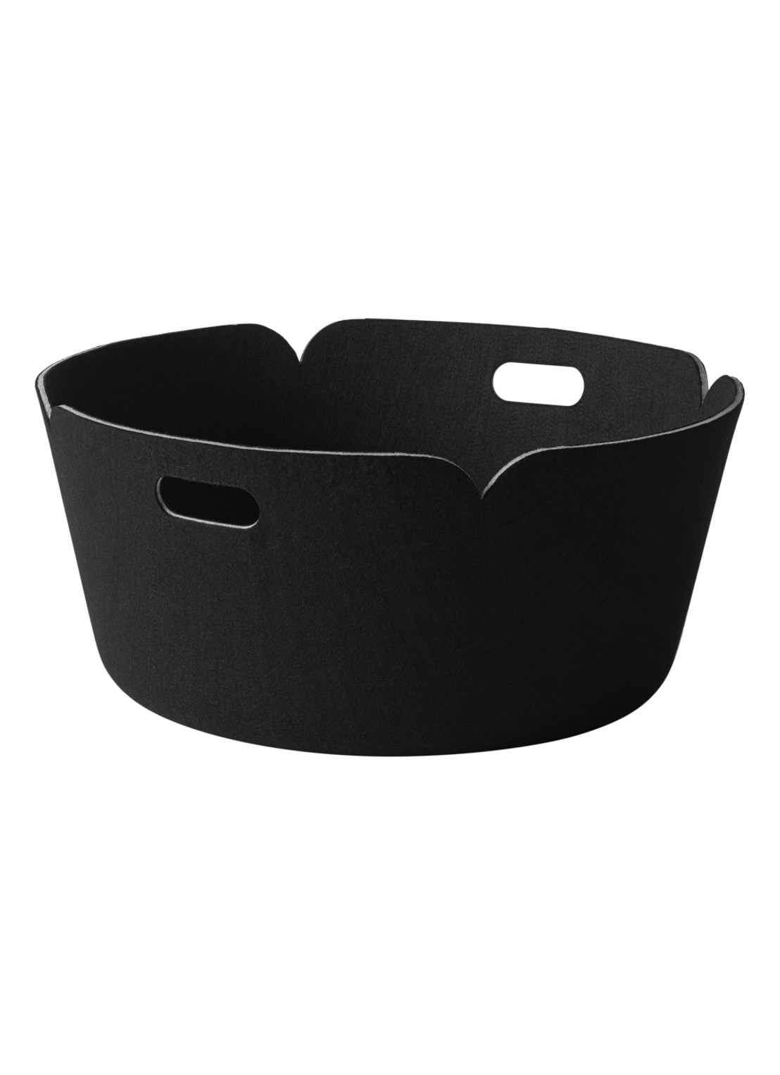 Muuto Restore Round opbergmand  - voorkant zwart