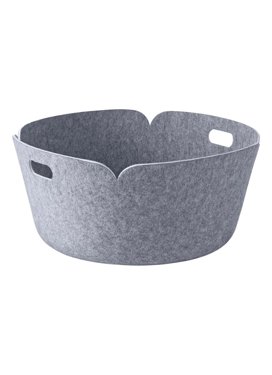 Muuto Restore Round opbergmand  - voorkant grijs