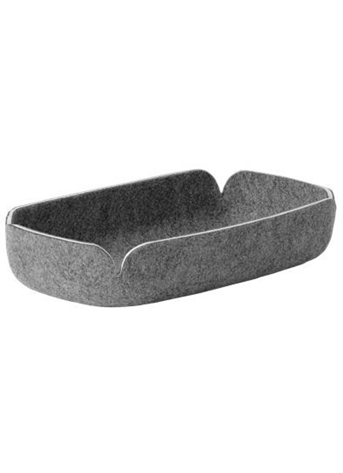 Muuto Restore Tray opbergmand 28 x 15 cm - voorkant grijs
