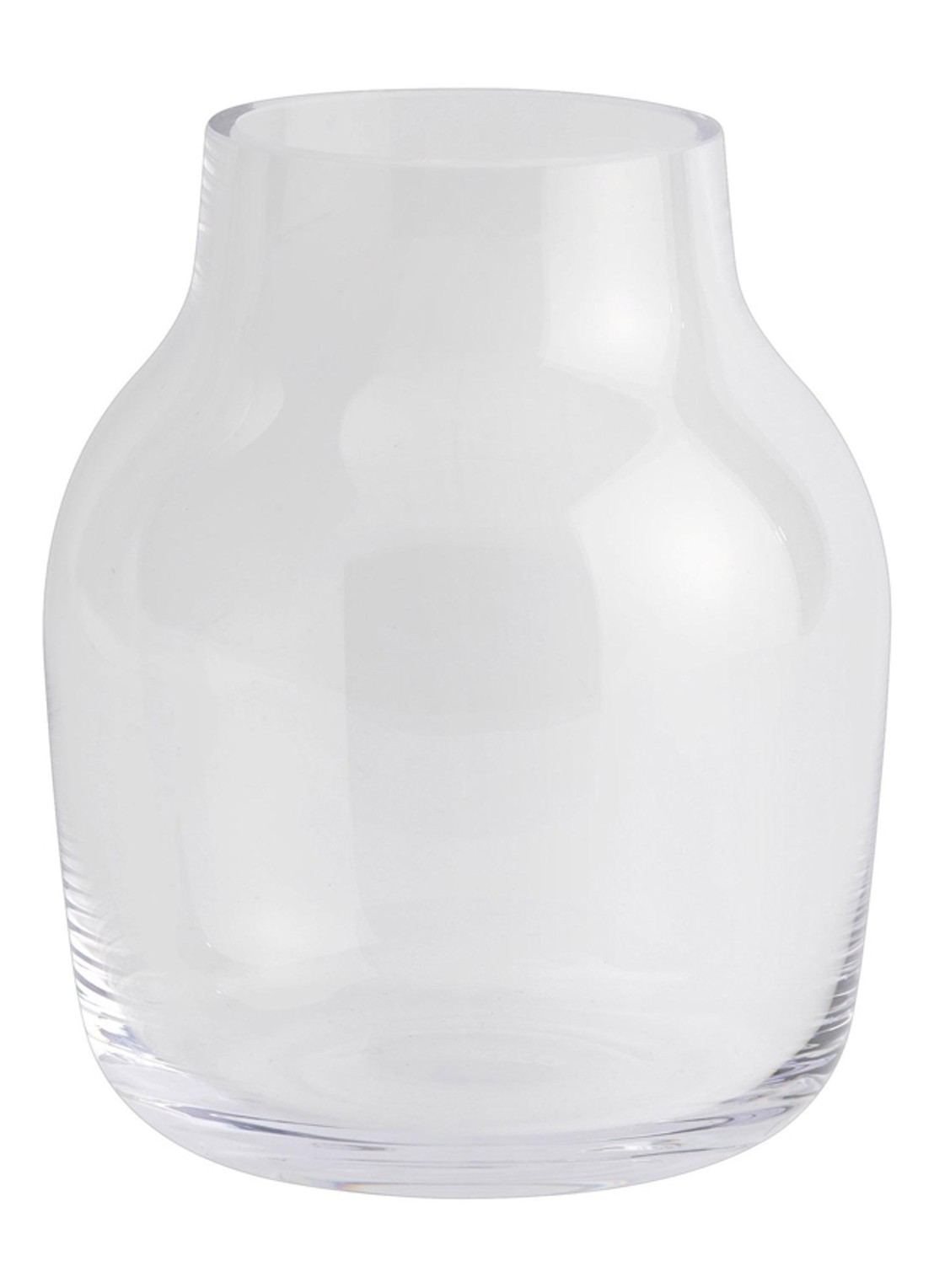 Muuto Silent vaas 13,4 cm - voorkant transparant