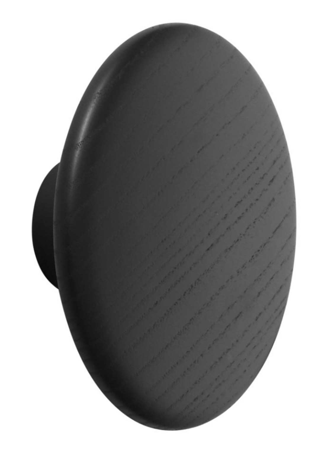 Muuto The Dots haak 17 cm   - voorkant zwart