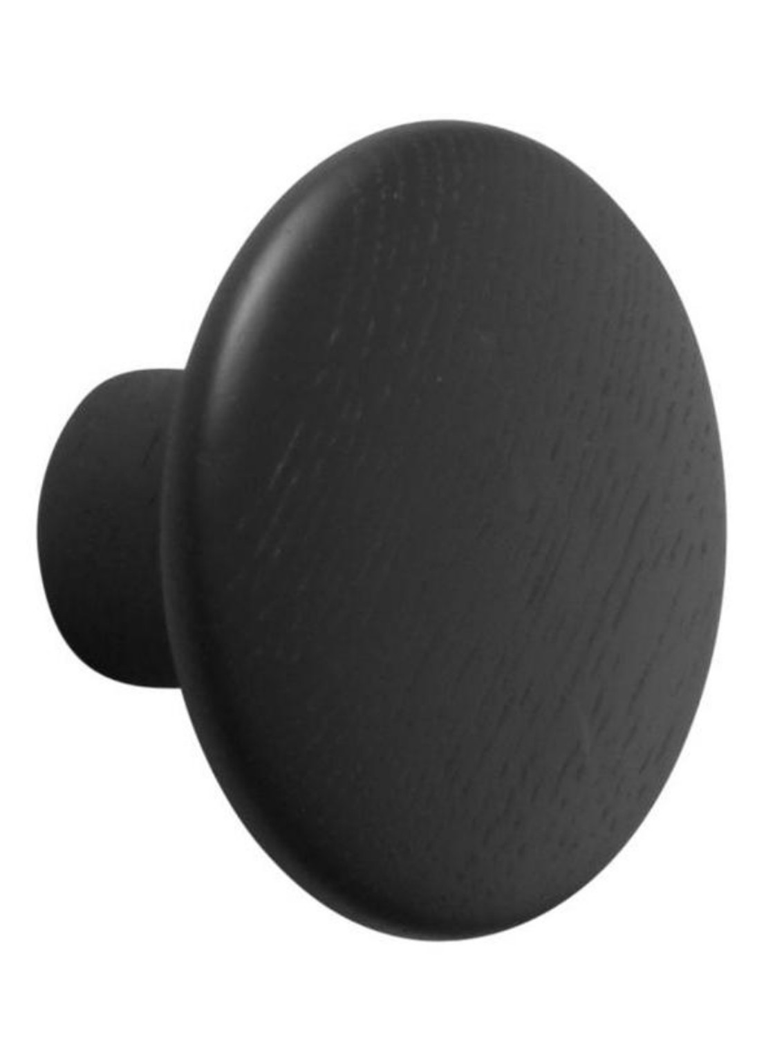 Muuto The Dots haak Ø9 cm - voorkant zwart