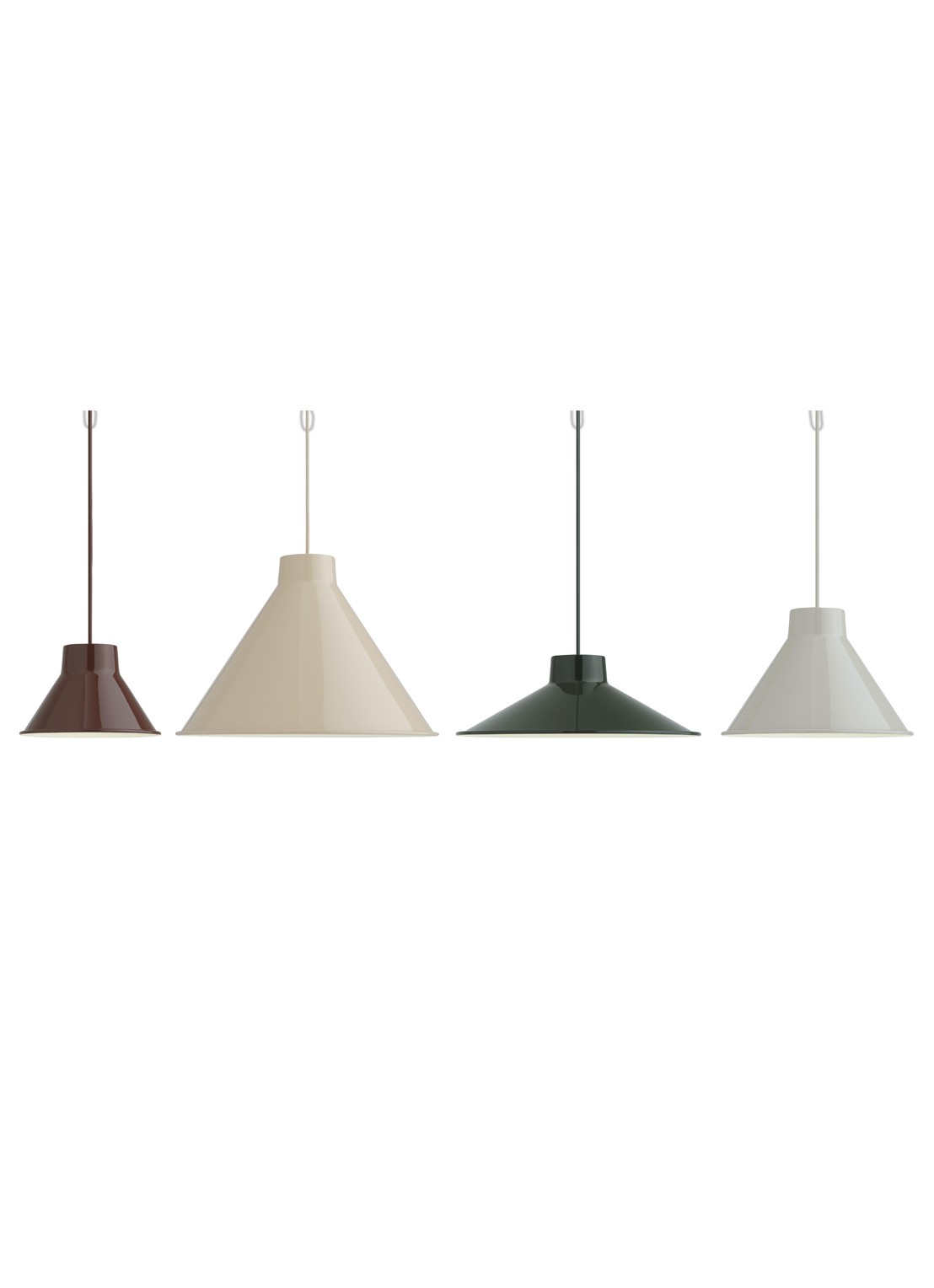 Muuto Top hanglamp Ø36 cm  - detail 3 donkergroen