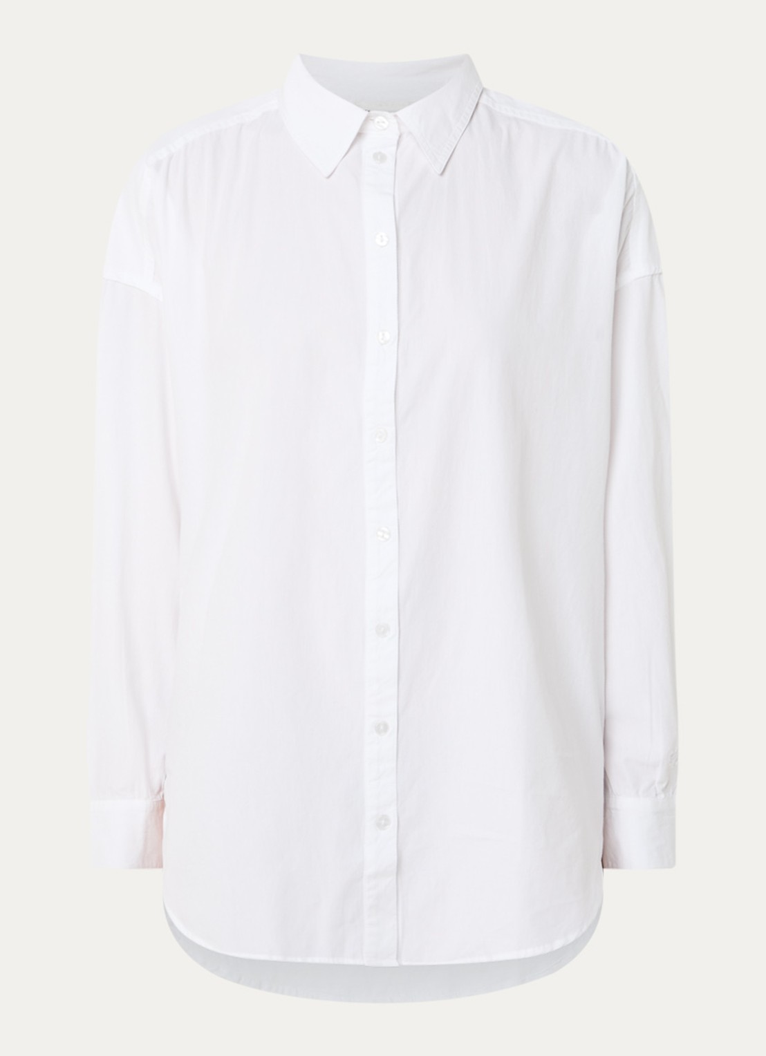 My Essential Wardrobe 03 Blouse met kraag - voorkant 2 wit