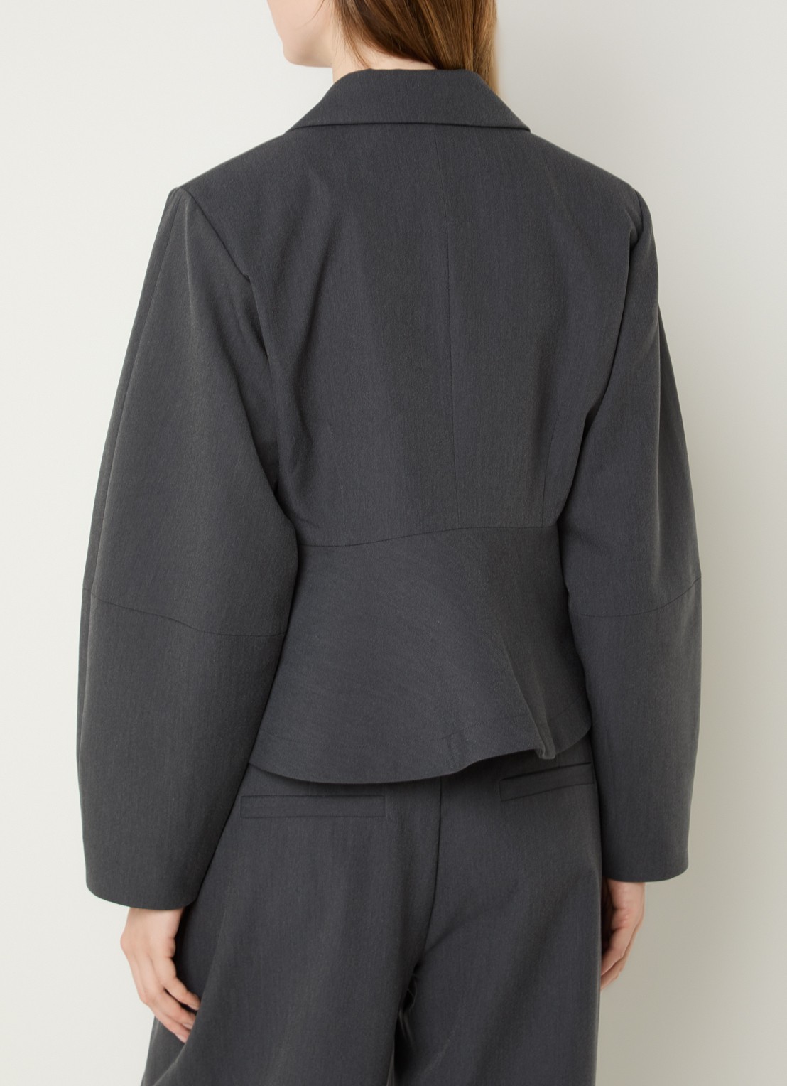 My Essential Wardrobe Evie blazer  - achterkant 2 donkergrijs