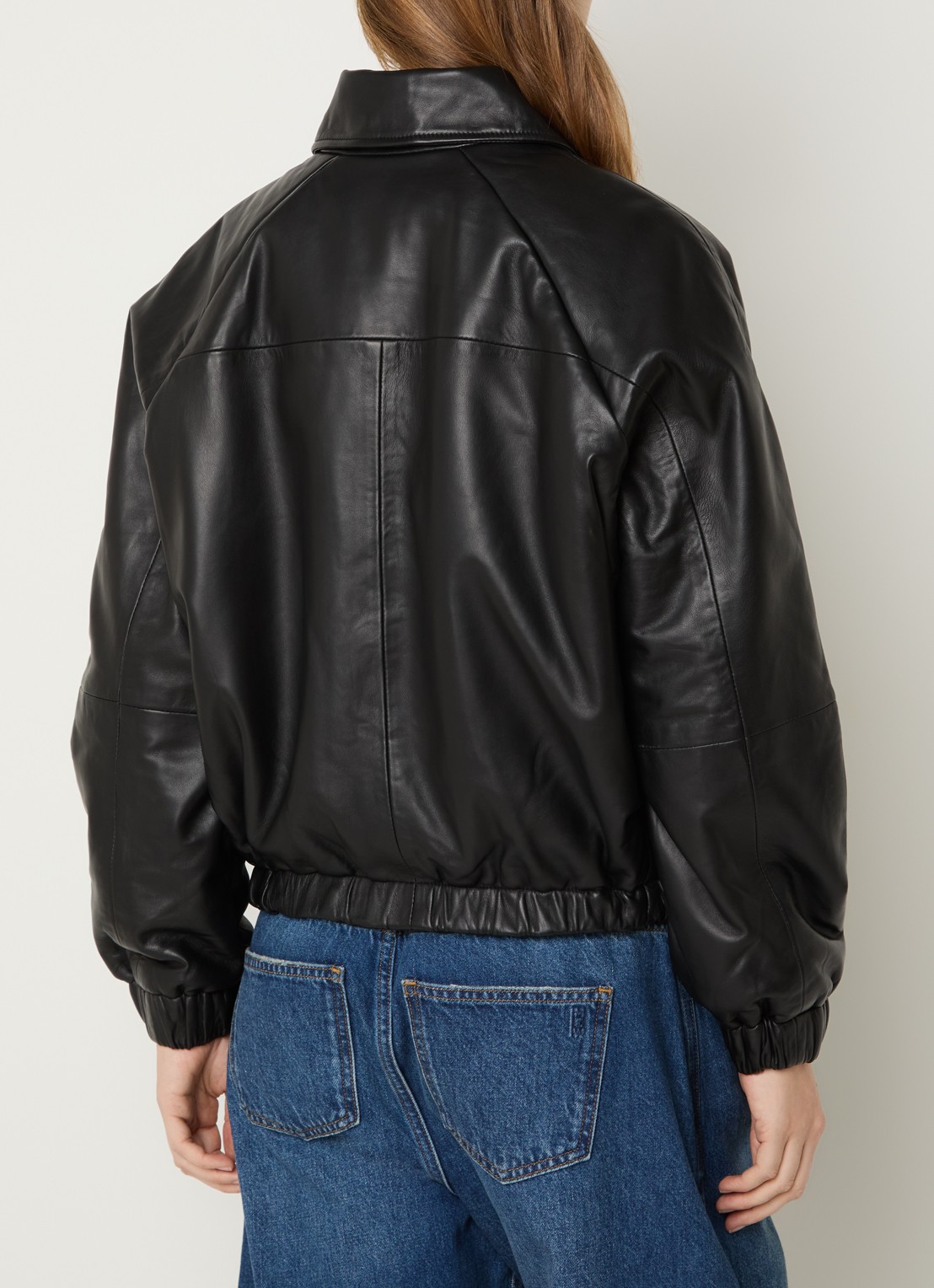 My Essential Wardrobe Luba jack van lamsleer - achterkant 4 zwart