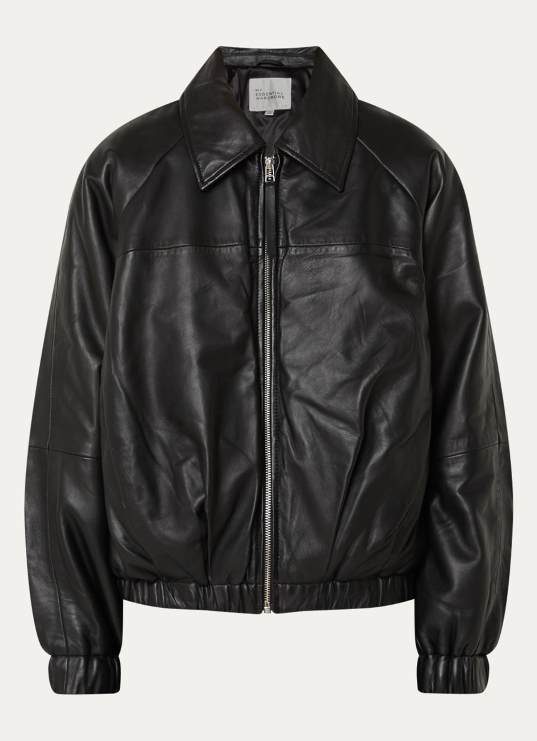 My Essential Wardrobe Luba jack van lamsleer - voorkant 2 zwart