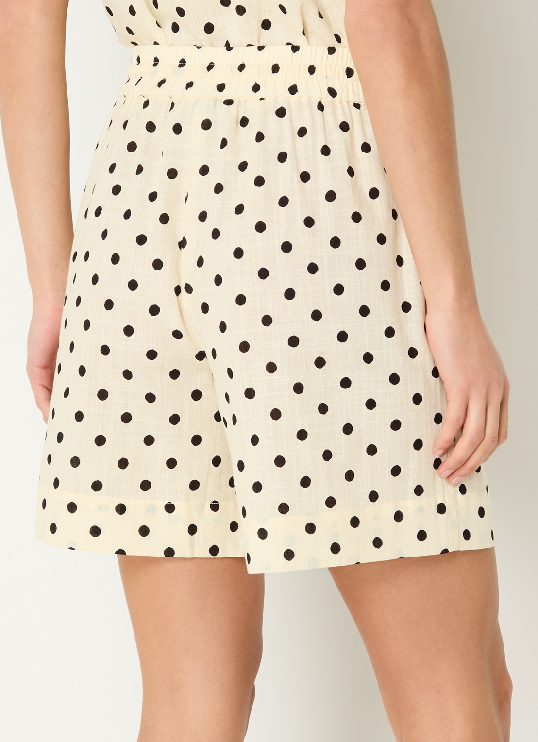 My Essential Wardrobe Nada high waist wide fit  - achterkant 3 gebroken wit
