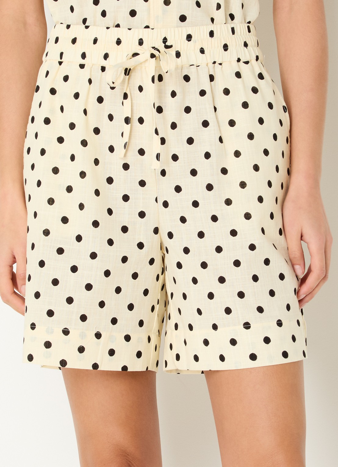 My Essential Wardrobe Nada high waist wide fit  - detail 4 gebroken wit