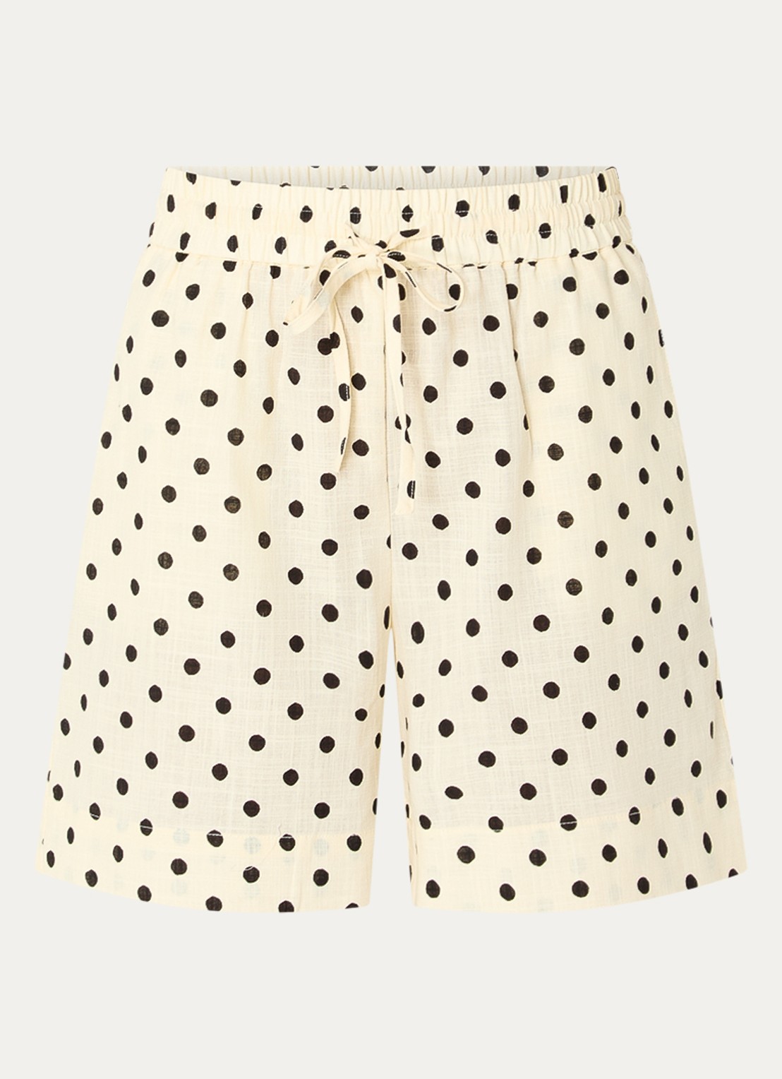 My Essential Wardrobe Nada high waist wide fit  - voorkant gebroken wit