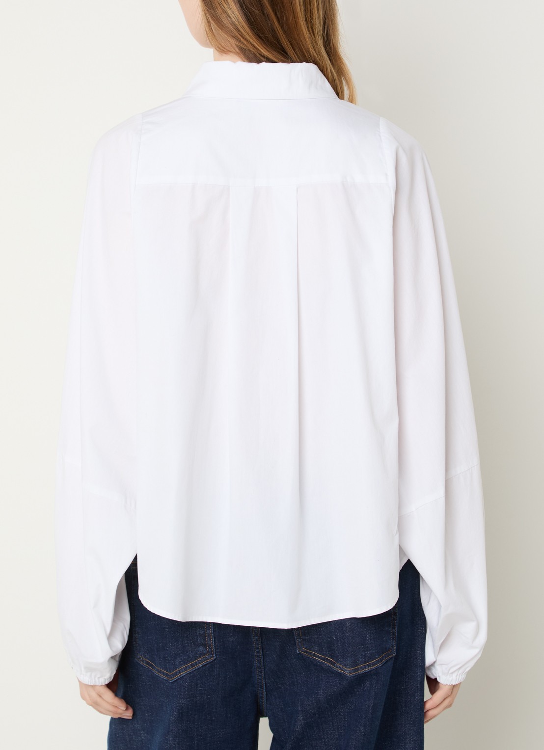 My Essential Wardrobe Sunna blouse met ballonmouw - achterkant 4 wit
