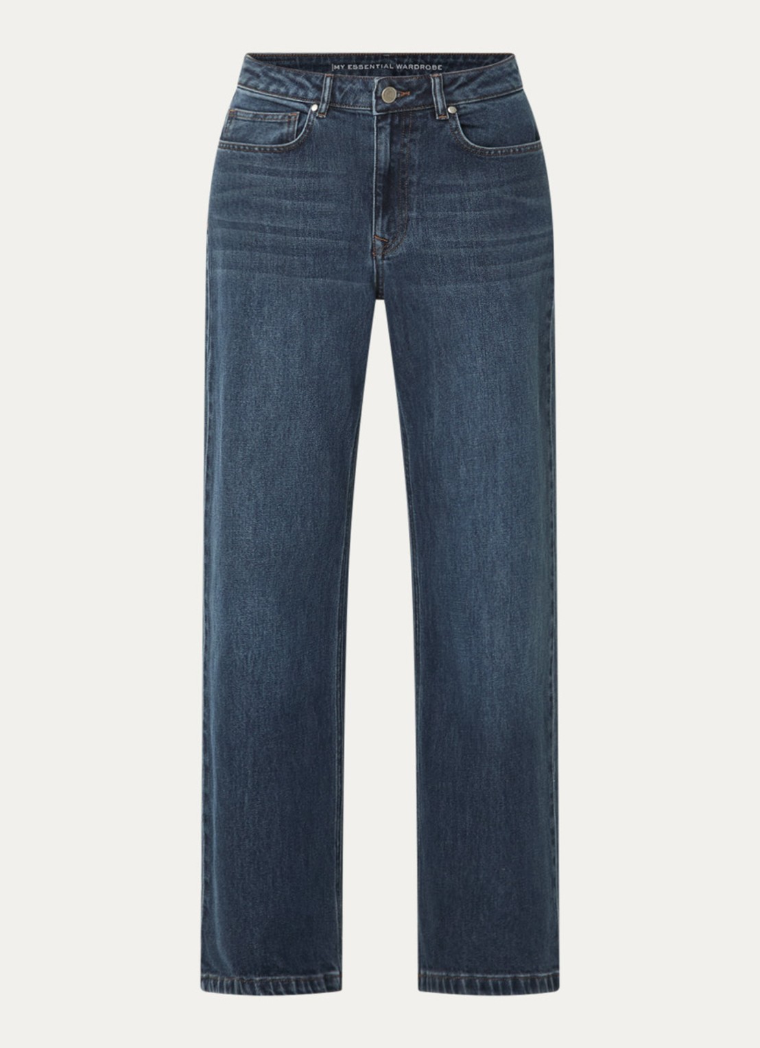 My Essential Wardrobe The Louis 139 high waist loose fit jeans met donkere wassing - voorkant 3 indigo
