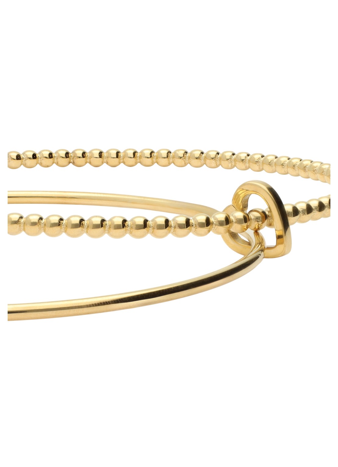 My Jewellery  2 set heart bangle - detail 4 goud