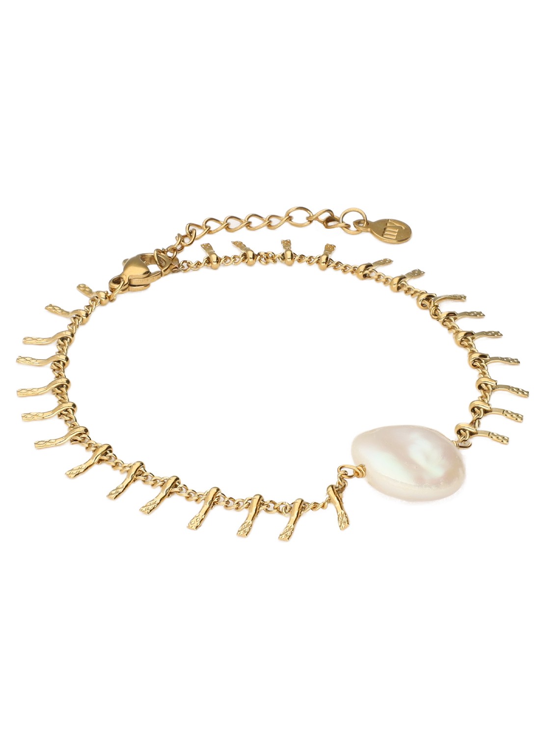 My Jewellery Armband met zoetwaterparel - detail 4 goud