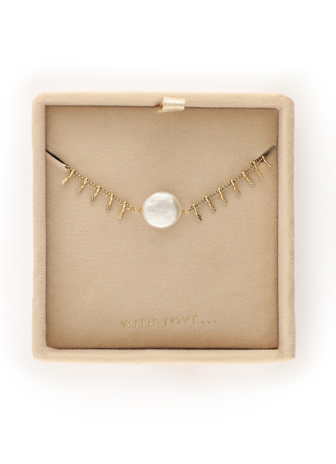 My Jewellery Armband met zoetwaterparel - detail 5 goud