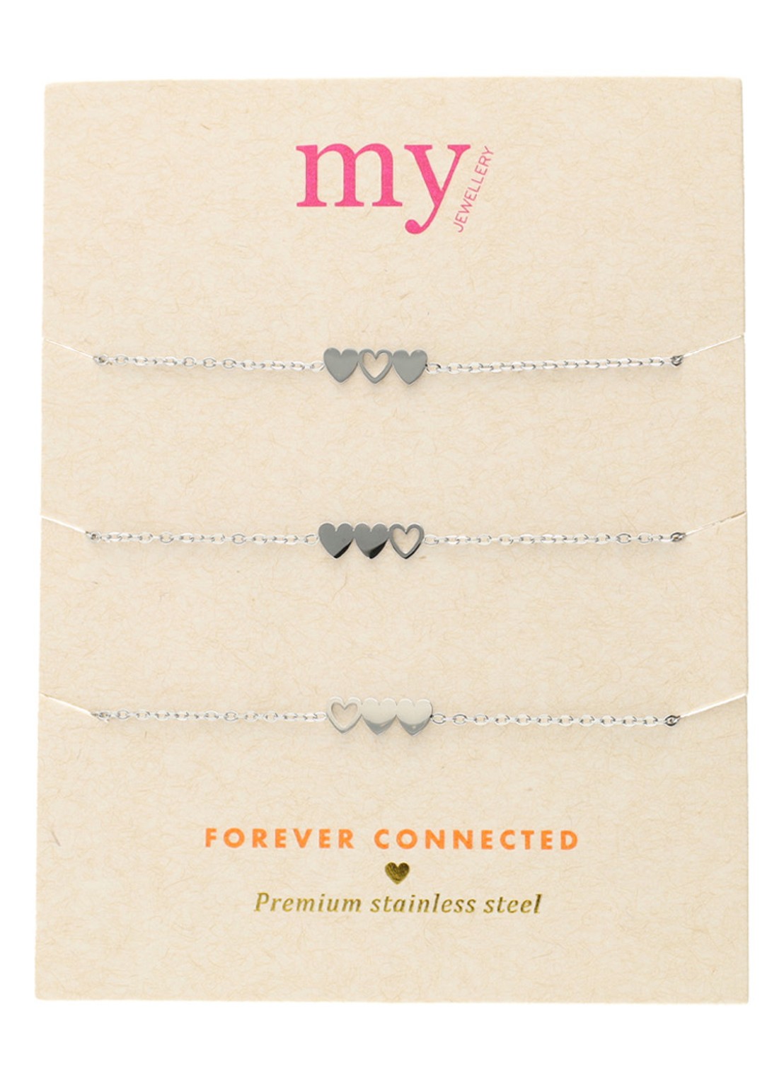 My Jewellery Armband set van 3 - detail 3 zilver