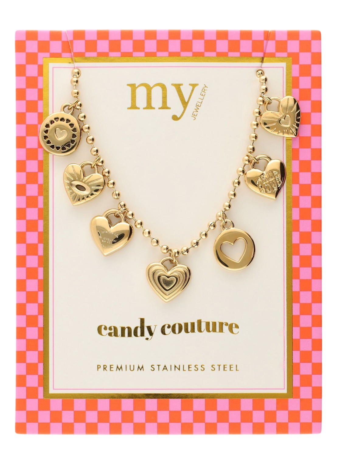 My Jewellery Candy ketting met bedels - detail 3 goud