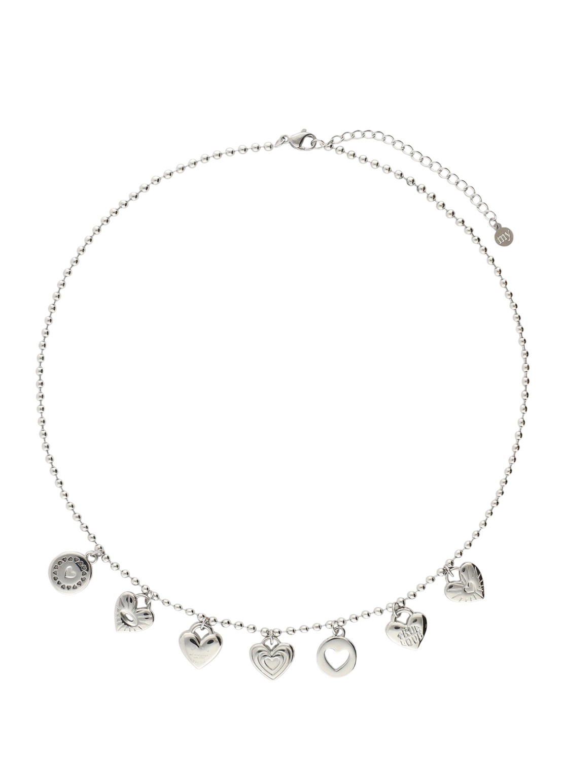 My Jewellery Candy ketting met bedels - voorkant zilver