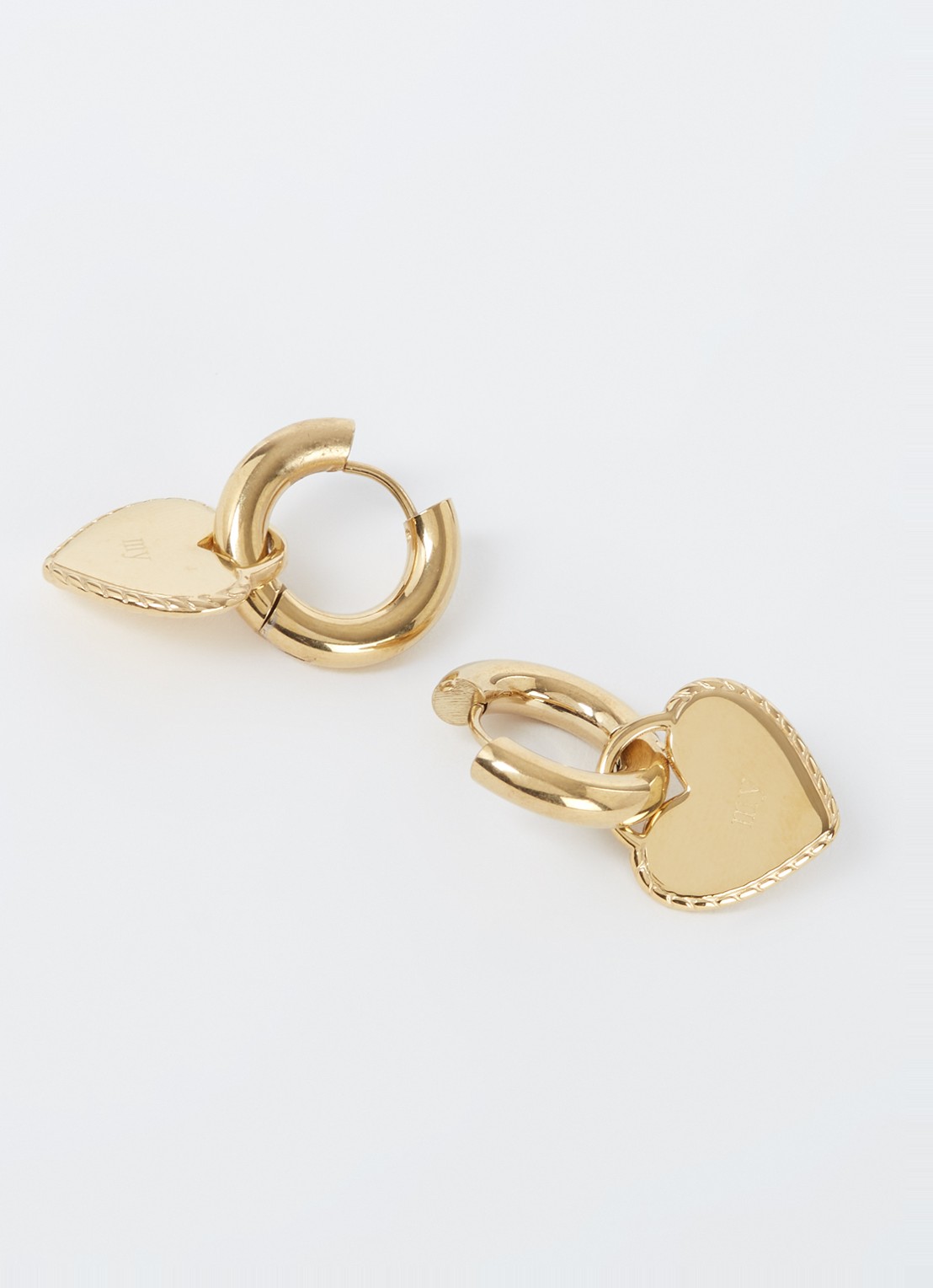 My Jewellery Candy oorringen met hanger - detail goud