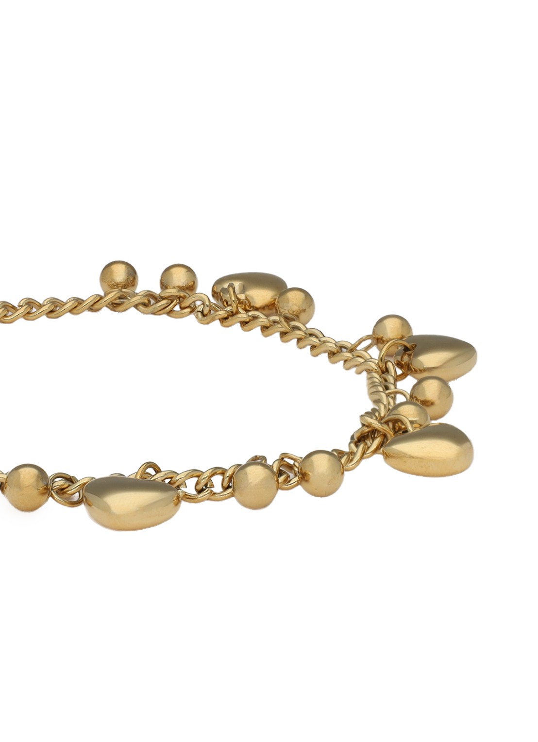 My Jewellery Chain Hearts & dots armband - achterkant 3 goud