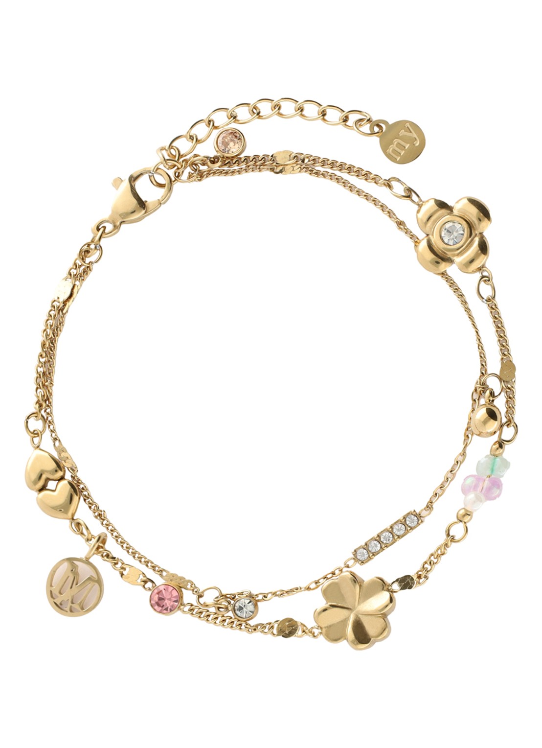 My Jewellery Dream Chaser armband met hangers - achterkant 5 goud