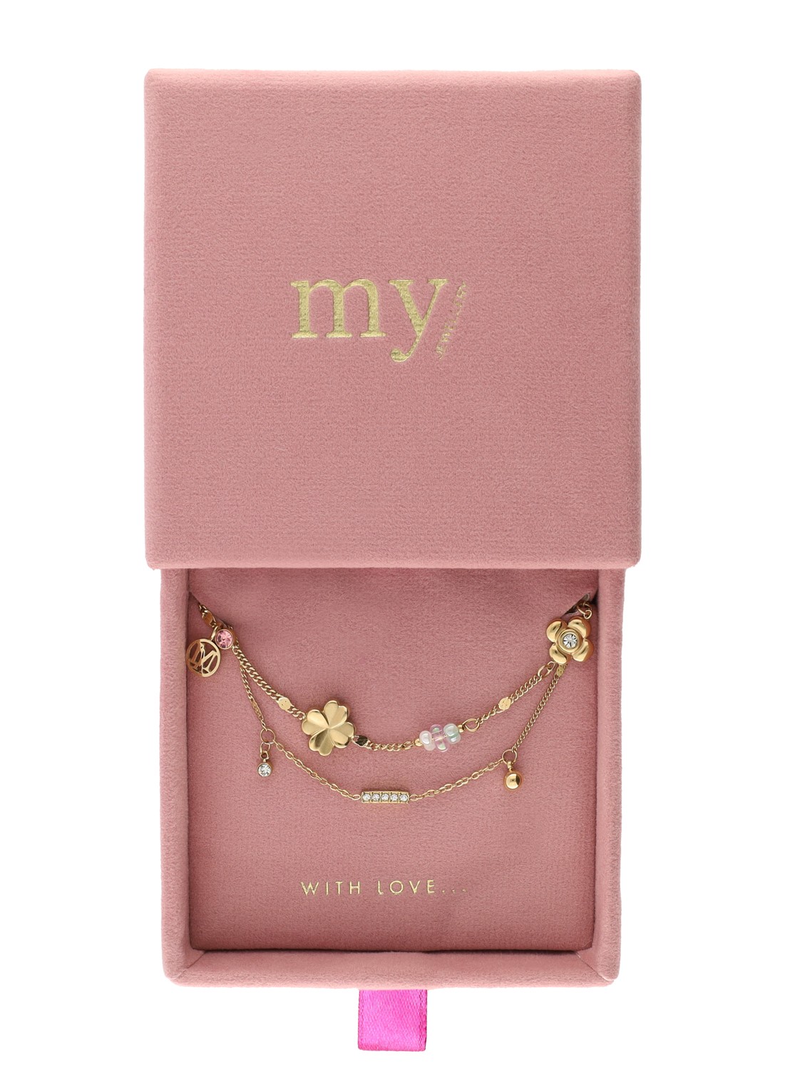 My Jewellery Dream Chaser armband met hangers - detail 4 goud