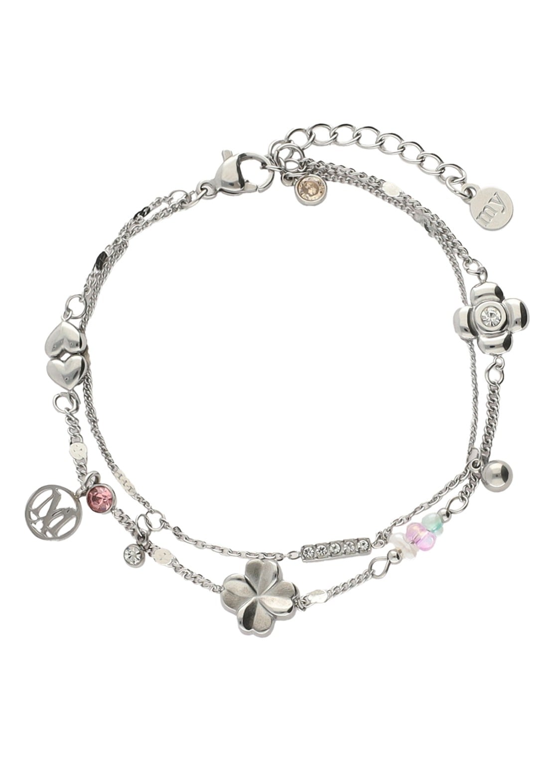 My Jewellery Dream Chaser armband met hangers - voorkant 3 zilver