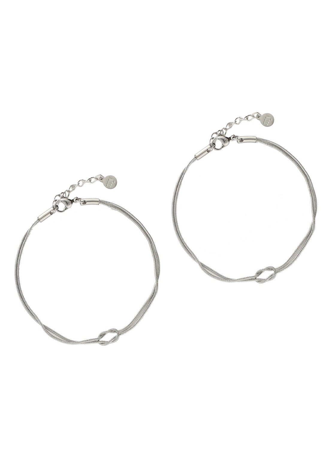 My Jewellery Forever Connected Knot armband set van 2 - detail 3 zilver