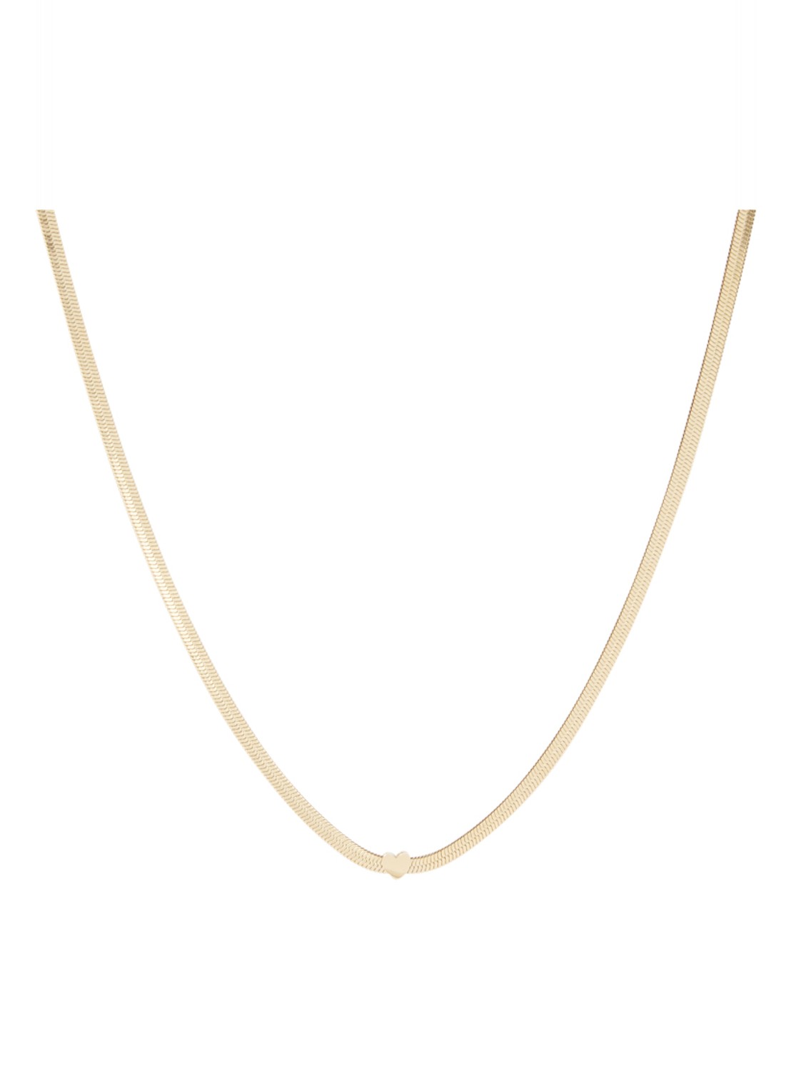 My Jewellery Heart ketting - voorkant goud