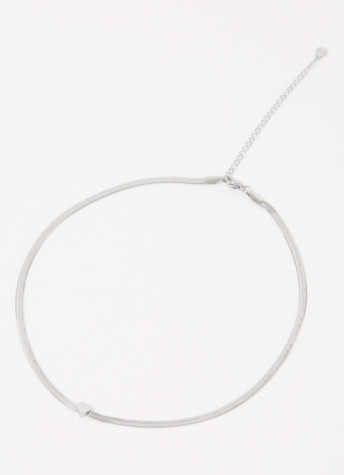 My Jewellery Heart ketting - detail 2 zilver