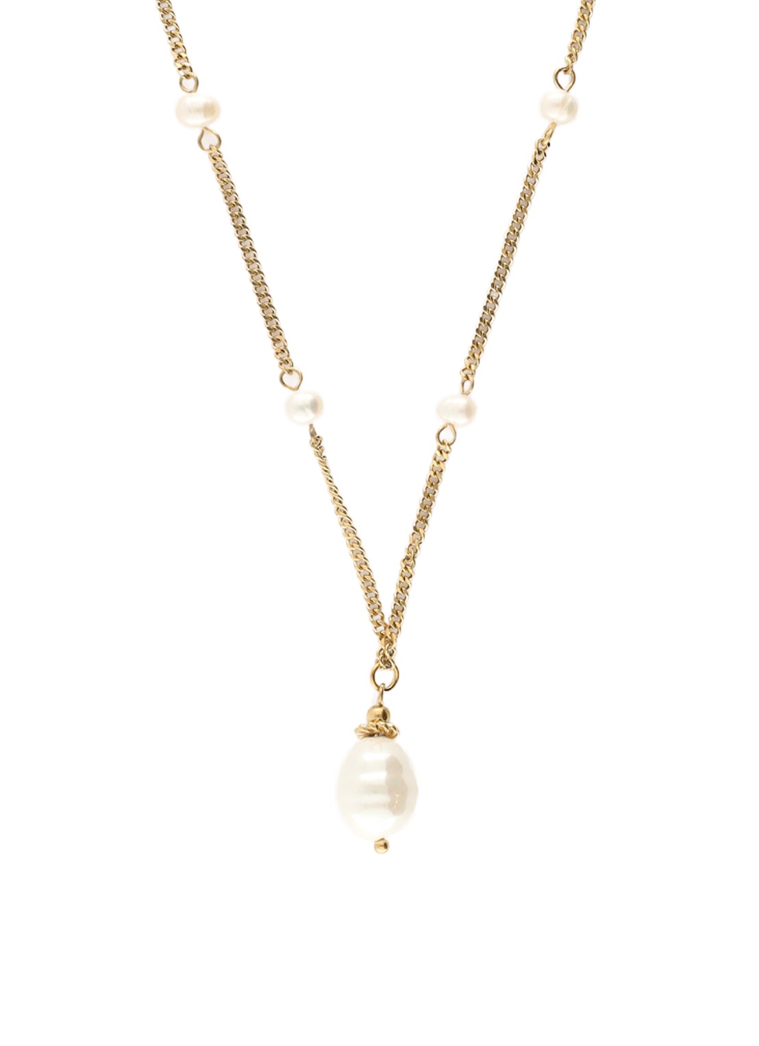 My Jewellery Ketting met imitatieparels - achterkant 3 goud