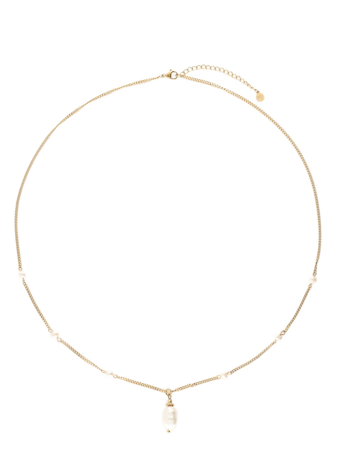 My Jewellery Ketting met imitatieparels - voorkant goud