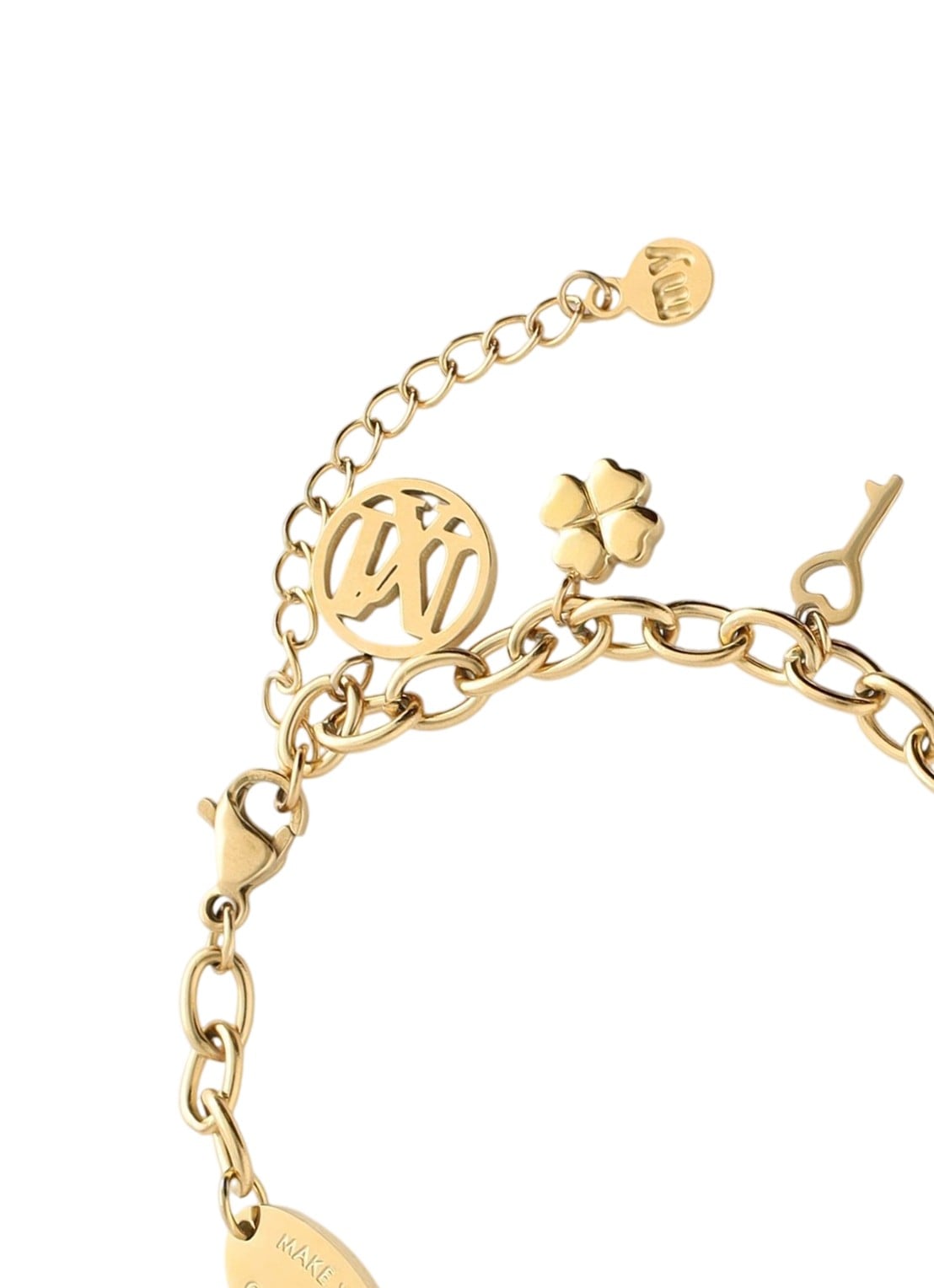 My Jewellery Love life bedelarmband  - detail goud