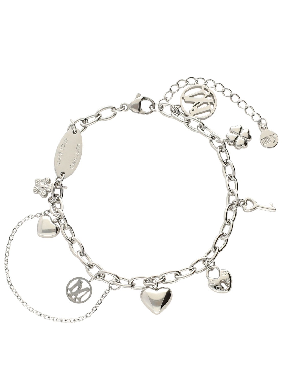 My Jewellery Love life bedelarmband  - voorkant zilver