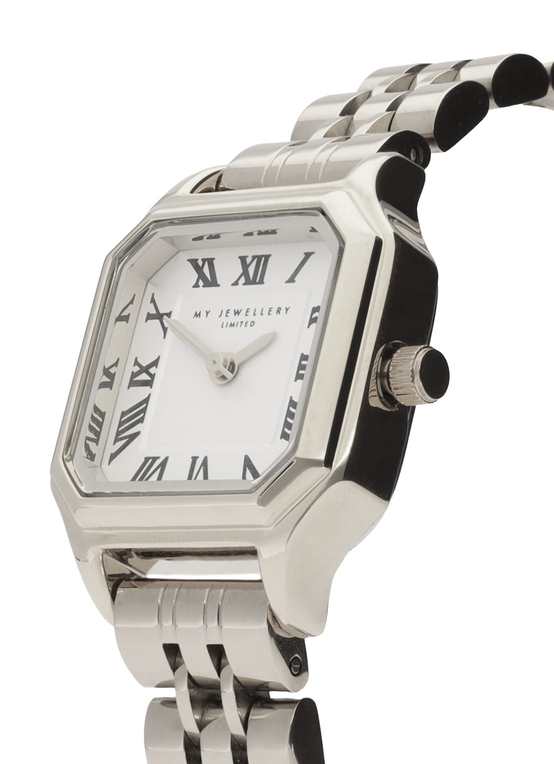 My Jewellery Vintage horloge  - achterkant zilver  -  mj11014-1500