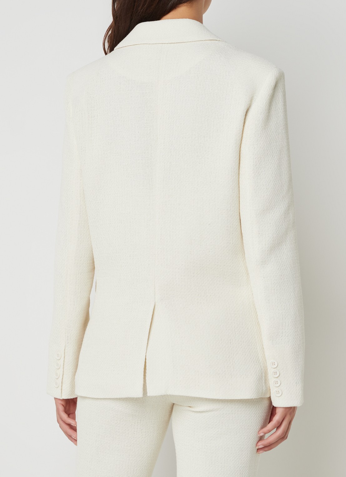 NA-KD Blazer met klepzakken en structuur - achterkant 4 gebroken wit