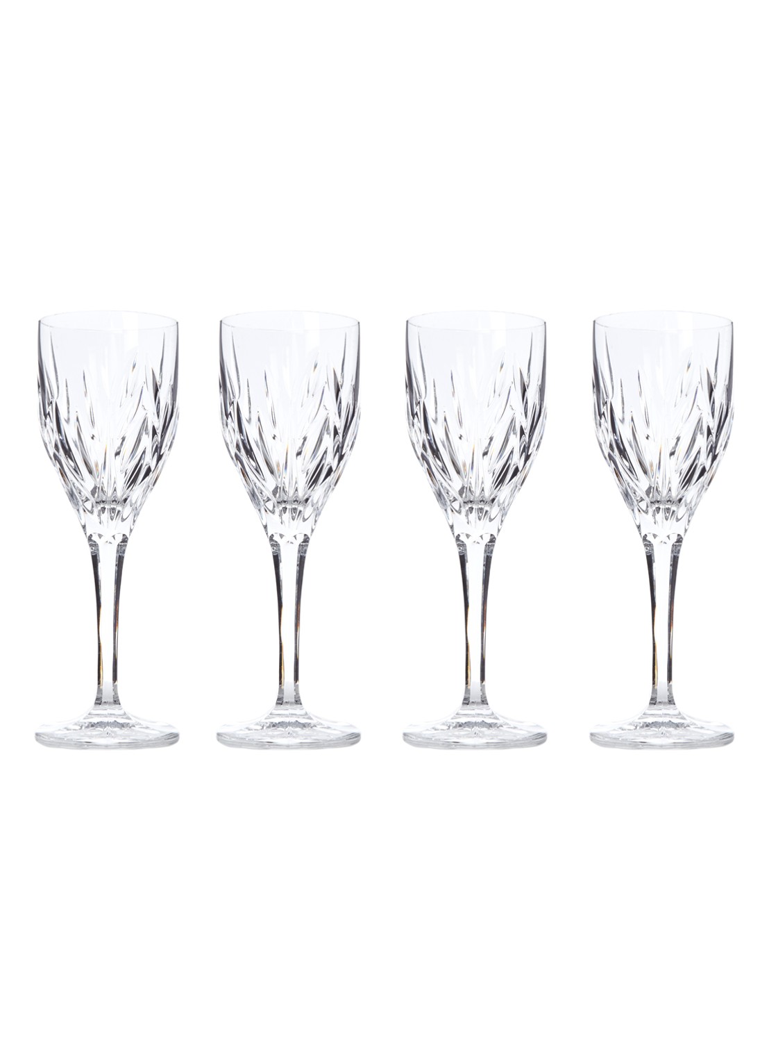 Nachtmann Imperial rode wijnglas 20 cl set van 4 - voorkant 2 transparant