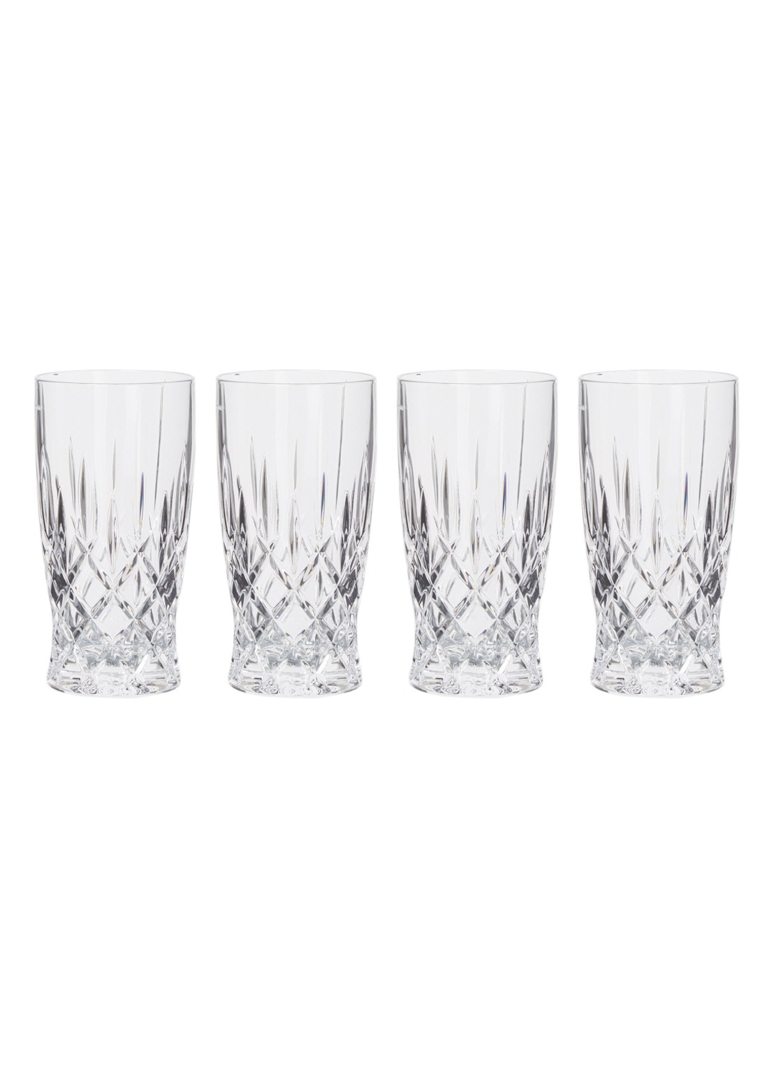 Nachtmann Noblesse bierglas 35 cl set van 4 - voorkant 2 transparant