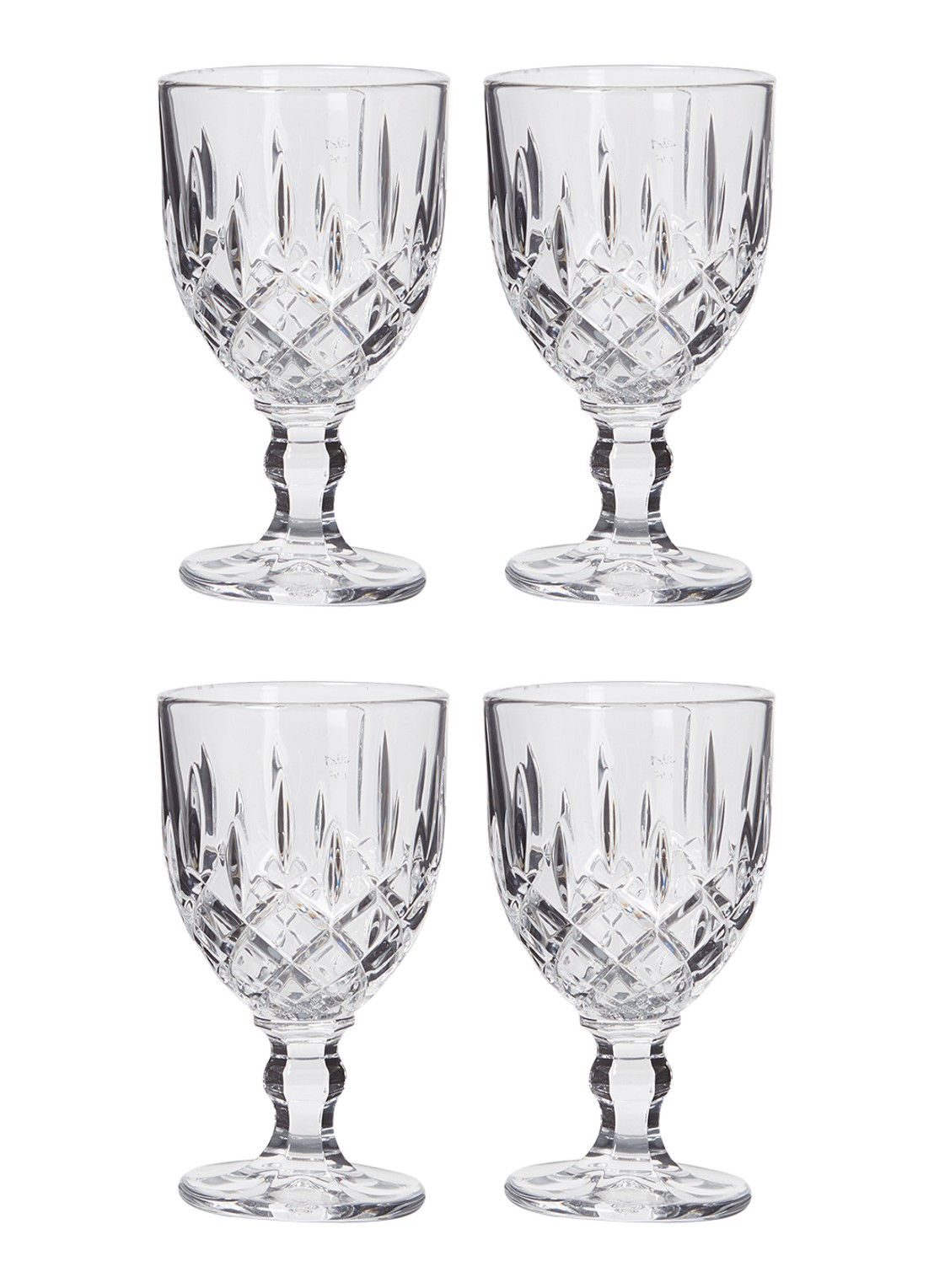 Nachtmann Noblesse likeurglas 5,7 cl set van 4 - voorkant 2 transparant